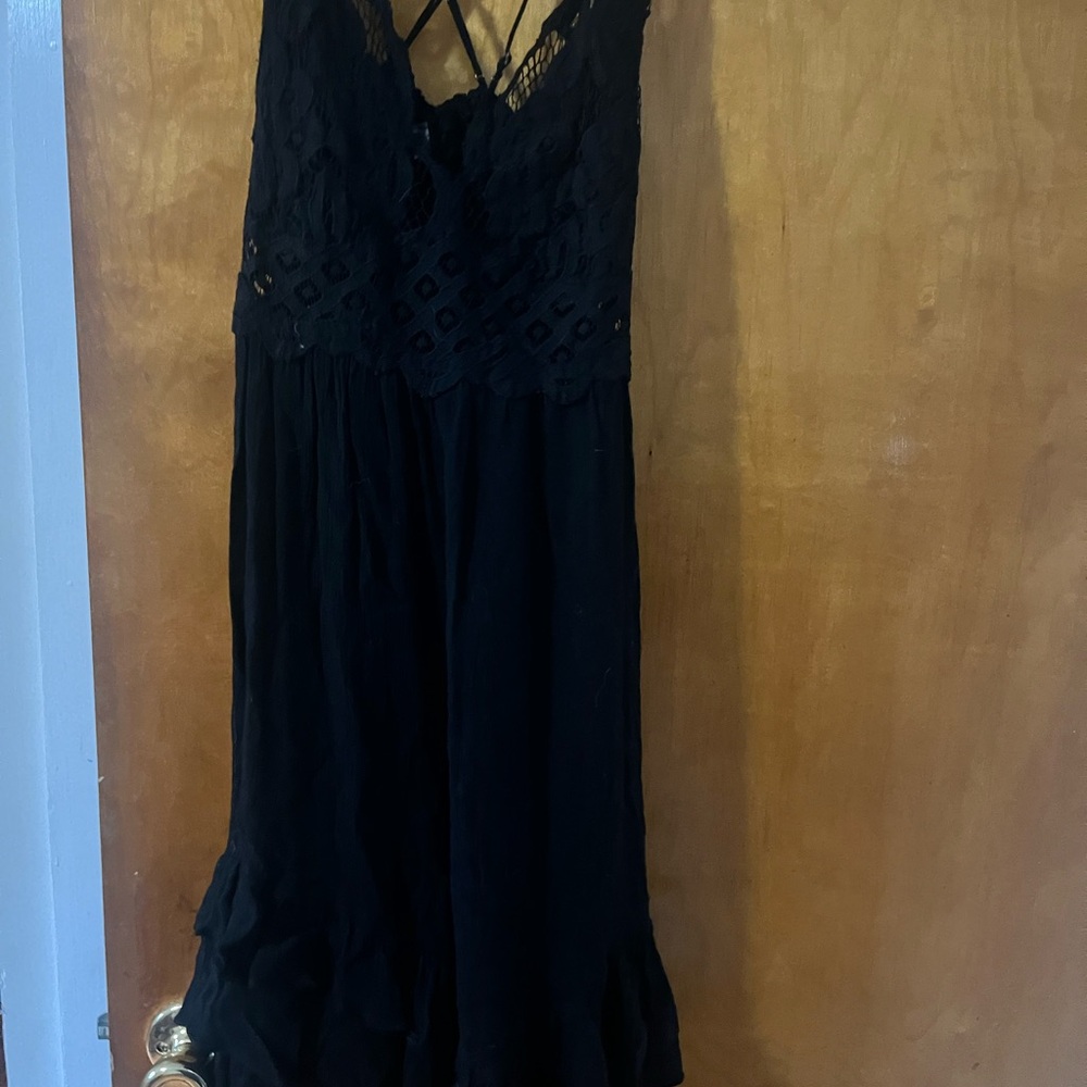 Free People Black Mini Dress - Picture 6 of 7